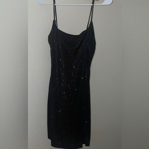 Black mini dress